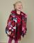 Manteau fille matelassé à imprimé floral et doublure sherpa Rouge 1 - vertbaudet enfant 