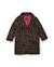 Manteau fille en tissu plat avec imprimé animal et boutons Marron 1 - vertbaudet enfant 