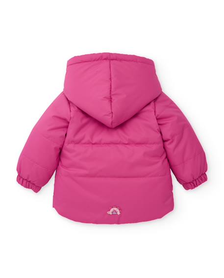 Manteau en molleton pour bébé avec capuche Rose 2 - vertbaudet enfant 