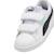 Baskets basses à scratch Puma blanc noir aqua rouge 3 - vertbaudet enfant 