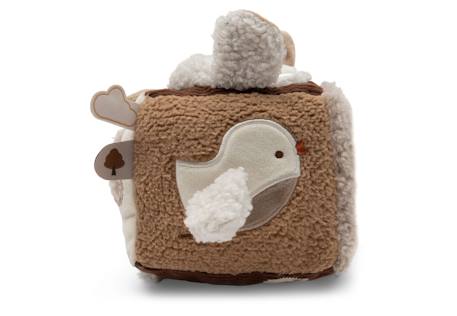 Cube d'activités spring garden Beige imprimé mouton+Blanc, rose, marron+Blanc, vert, marron+Bleu, vert d'eau, écru+Gris, marron, blanc+Rose, bleu, écru 6 - vertbaudet enfant 