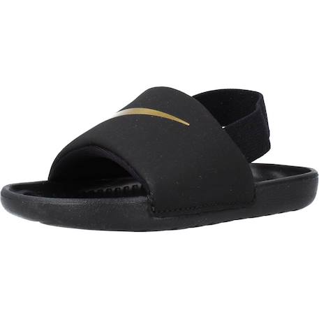 Sandale kawa slide – confort moelleux – junior Noir+Noir / Doré 10 - vertbaudet enfant 