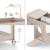 Lit Parapluie Kinderkraft LEODY UP 2 en 1 avec Table à Langer, Mobile Musical, Double Niveau et Pliage Rapide Facile Beige+Gris 2 - vertbaudet enfant 