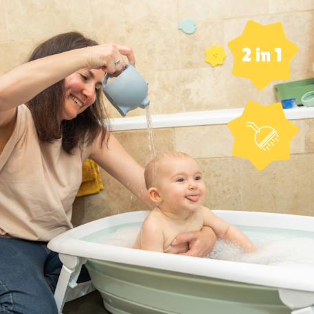 Jouet de bain arrosoir en silicone Bleu 4 - vertbaudet enfant 