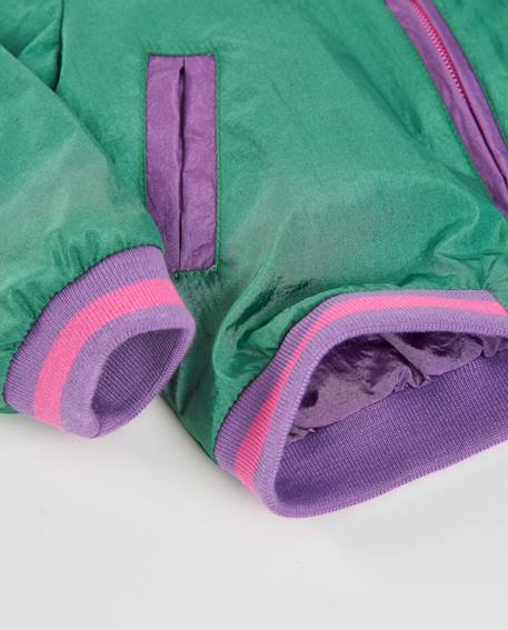 Veste en toile fille avec broderie papillon Vert 4 - vertbaudet enfant 