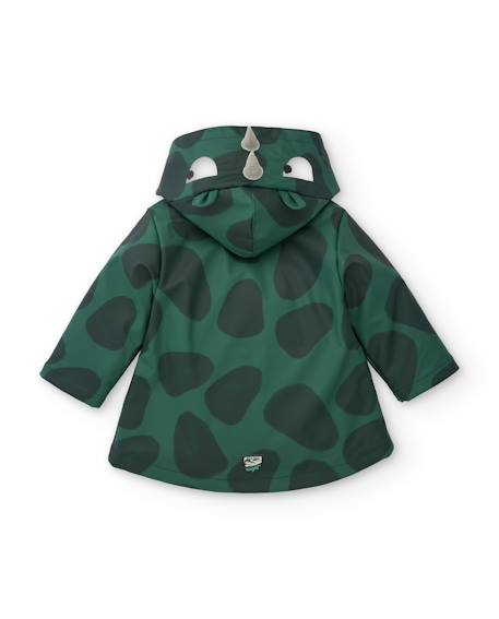 Ciré imperméable motif rhinocéros avec capuche doublée Vert 4 - vertbaudet enfant 