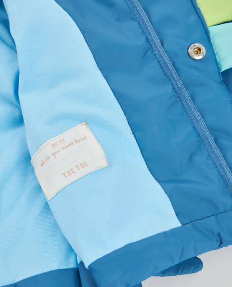 Manteau en molleton pour bébé avec capuche Bleu 4 - vertbaudet enfant 