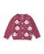 Gilet fille en tricot avec têtes de panda brodées Violet 1 - vertbaudet enfant 