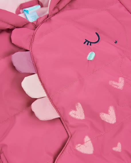 Manteau en molleton pour bébé avec capuche Rose 4 - vertbaudet enfant 