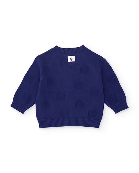 Gilet en tricot pour bébé avec boutons sur le devant Bleu 2 - vertbaudet enfant 