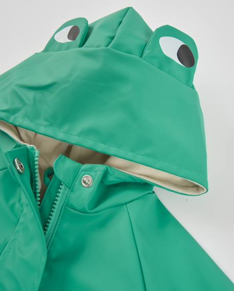 Ciré mixte à capuche avec motif grenouille Vert 4 - vertbaudet enfant 