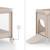 Lit Parapluie Kinderkraft LEODY UP 2 en 1 avec Pliage Rapide, Double Niveau, Entrée Zippée, Roulettes et Maille Aérée Beige+Gris 2 - vertbaudet enfant 
