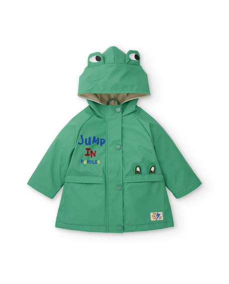 Ciré mixte à capuche avec motif grenouille Vert 2 - vertbaudet enfant 