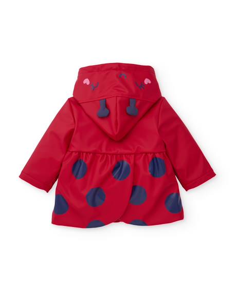 Ciré à capuche fille motif coccinelle Rouge 4 - vertbaudet enfant 