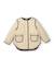 Manteau fille matelassé en toile avec boutons Beige 2 - vertbaudet enfant 