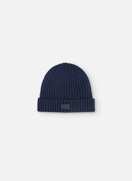 Bonnet uni garçon Bleu 1 - vertbaudet enfant 