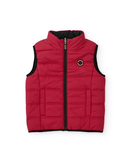 Veste sans manche garçon matelassé avec fermeture éclair et réversible Noir 6 - vertbaudet enfant 