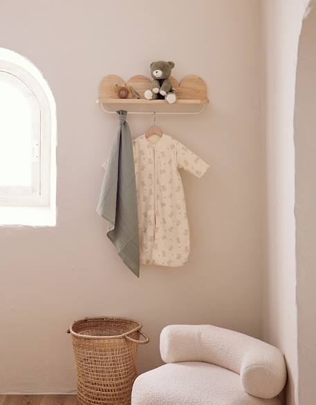 Gigoteuse manches amovibles gaze de coton bio Blanc+Ecru 10 - vertbaudet enfant 