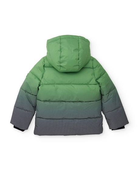 Manteau matelassé pour garçon avec motif géométrique Vert 3 - vertbaudet enfant 