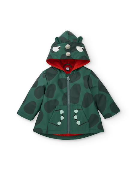 Ciré imperméable motif rhinocéros avec capuche doublée Vert 3 - vertbaudet enfant 