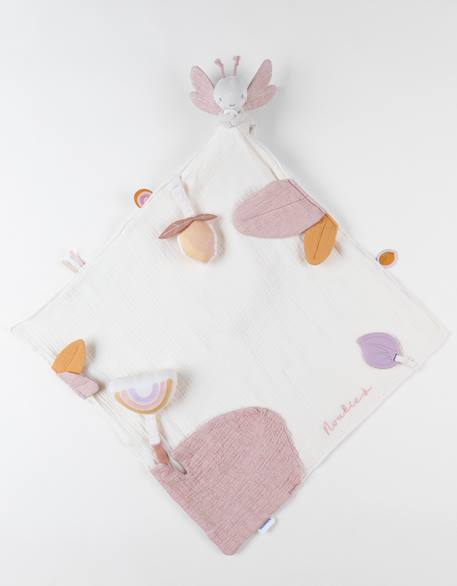Doudou xxl d'activité louli en mousseline Ecru 1 - vertbaudet enfant 
