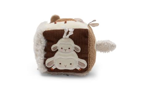 Cube d'activités spring garden Beige imprimé mouton+Blanc, rose, marron+Blanc, vert, marron+Bleu, vert d'eau, écru+Gris, marron, blanc+Rose, bleu, écru 4 - vertbaudet enfant 