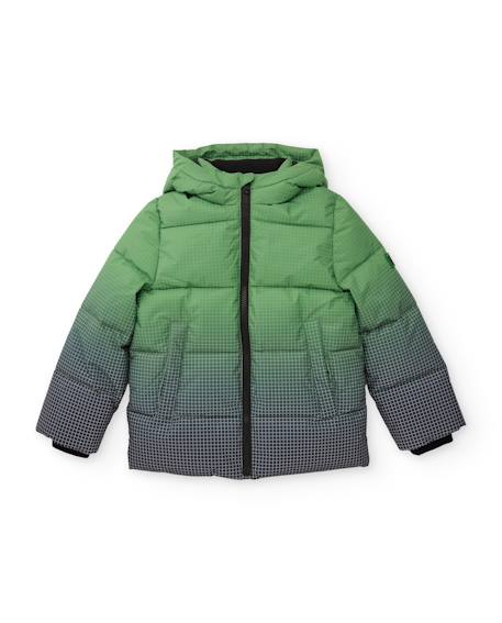 Manteau matelassé pour garçon avec motif géométrique Vert 2 - vertbaudet enfant 