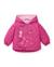 Manteau en molleton pour bébé avec capuche Rose 1 - vertbaudet enfant 