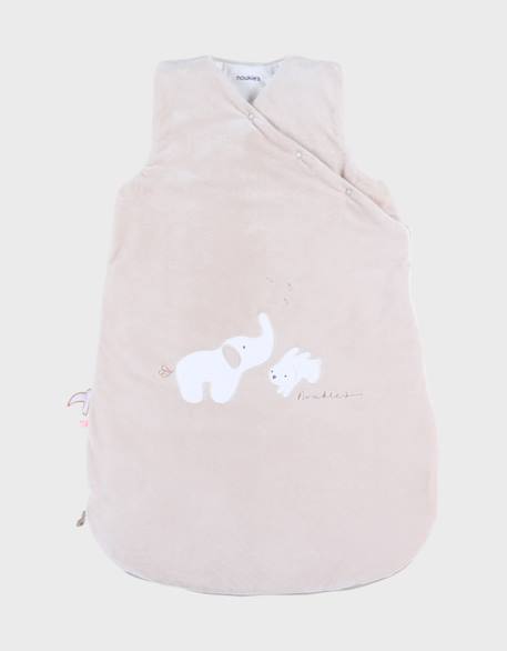 Gigoteuse 100cm veloudoux® - bali & snow Beige+Ecru 2 - vertbaudet enfant 
