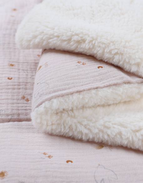 Couverture en mousseline et sherpa Rose 6 - vertbaudet enfant 