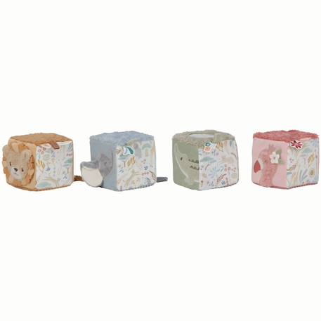 Lot de 4 cubes doux Forest friends+Safari friends 7 - vertbaudet enfant 
