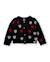 Gilet fille en tricot à motif cœurs boutonné Noir 1 - vertbaudet enfant 