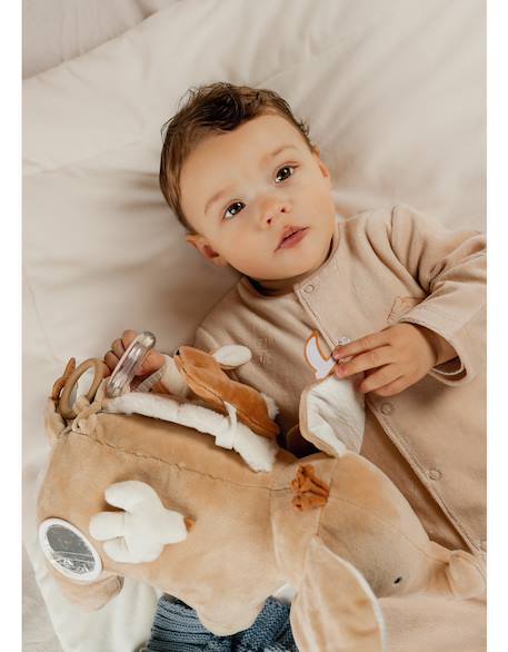 Peluche d'activités bali en veloudoux et mousseline Beige 2 - vertbaudet enfant 