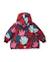 Manteau fille matelassé à imprimé floral et doublure sherpa Rouge 3 - vertbaudet enfant 