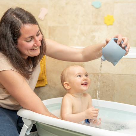 Jouet de bain arrosoir en silicone Bleu 2 - vertbaudet enfant 