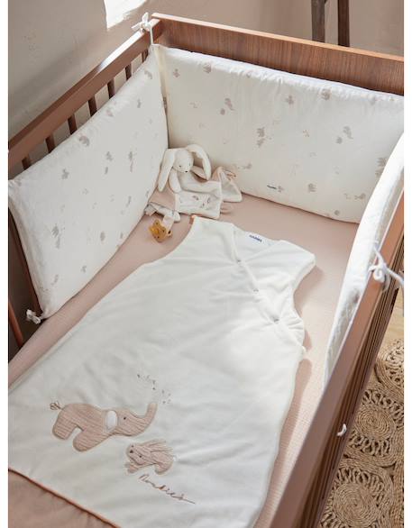 Gigoteuse 100cm veloudoux® - bali & snow Beige+Ecru 8 - vertbaudet enfant 