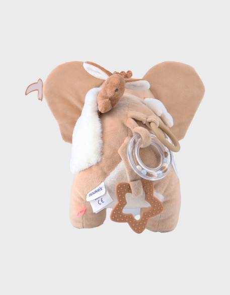 Peluche d'activités bali en veloudoux et mousseline Beige 6 - vertbaudet enfant 