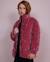 Manteau fille matelassé avec finition veloutée et col montant Violet 1 - vertbaudet enfant 