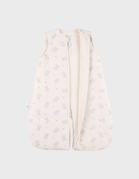 Gigoteuse manches amovibles gaze de coton bio Blanc+Ecru 12 - vertbaudet enfant 