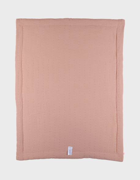 Couverture bébé 75*100cm mousseline de coton bio Ecru 3 - vertbaudet enfant 