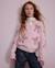Gilet fille en tricot avec nœuds et boutons Rose 1 - vertbaudet enfant 
