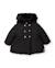 Manteau rembourré pour fille avec capuche et doublure en peluche Noir 1 - vertbaudet enfant 