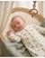 Pyjama bébé en velours imprimé - plumes de lune Beige 4 - vertbaudet enfant 