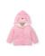 Manteau en tissu plat pour bébé avec capuche à oreilles Rose 1 - vertbaudet enfant 