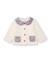 Gilet en tricot pour bébé avec col floral Blanc 1 - vertbaudet enfant 