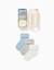 Pack 3 paires de chaussettes côtelées Bleu clair 2 - vertbaudet enfant 