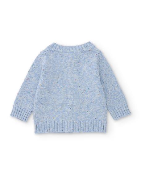Gilet en tricot pour bébé avec boutons sur le devant Bleu 2 - vertbaudet enfant 