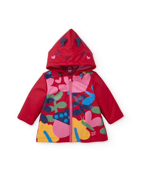 Ciré à capuche fille motif coccinelle Rouge 3 - vertbaudet enfant 