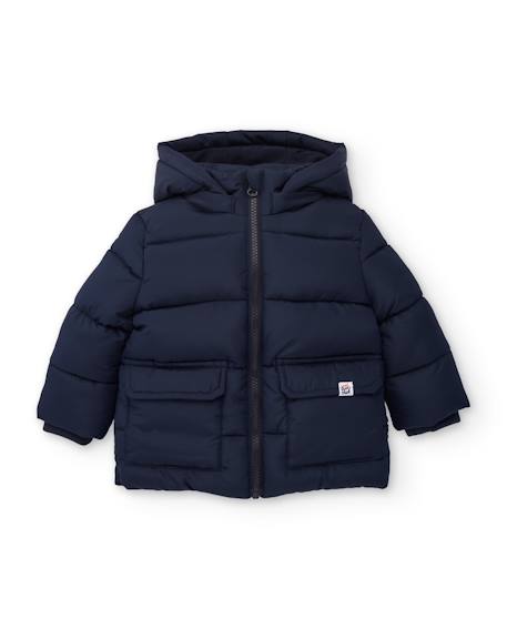 Manteau matelassé pour garçon avec capuche Bleu 1 - vertbaudet enfant 