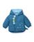 Manteau en molleton pour bébé avec capuche Bleu 1 - vertbaudet enfant 